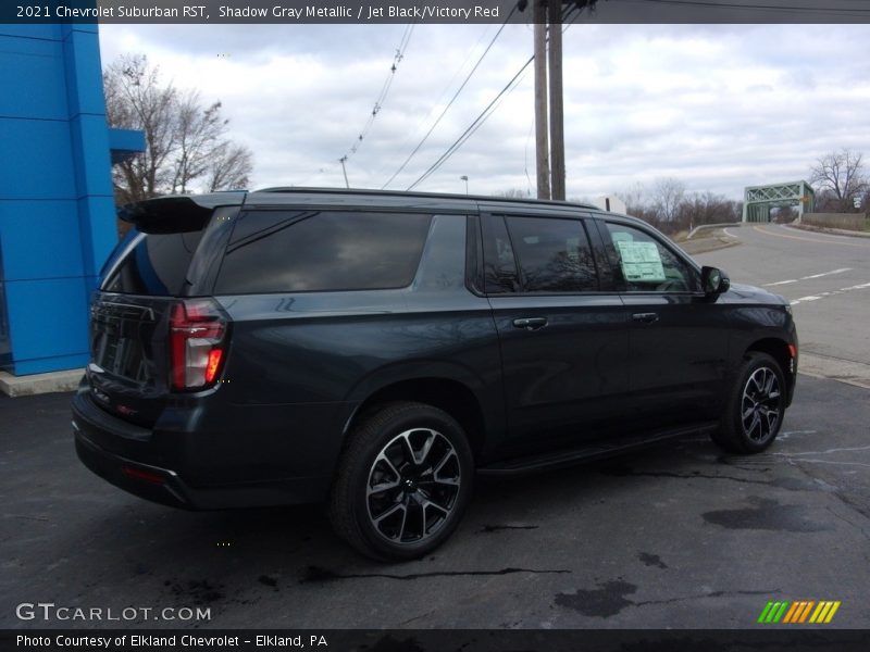Shadow Gray Metallic / Jet Black/Victory Red 2021 Chevrolet Suburban RST