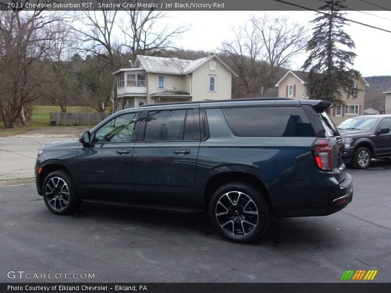 Shadow Gray Metallic / Jet Black/Victory Red 2021 Chevrolet Suburban RST