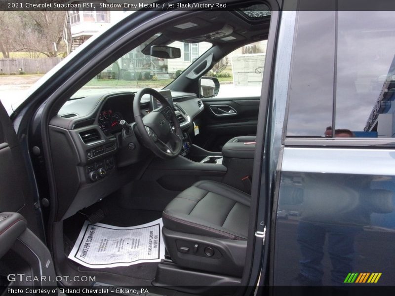 Shadow Gray Metallic / Jet Black/Victory Red 2021 Chevrolet Suburban RST