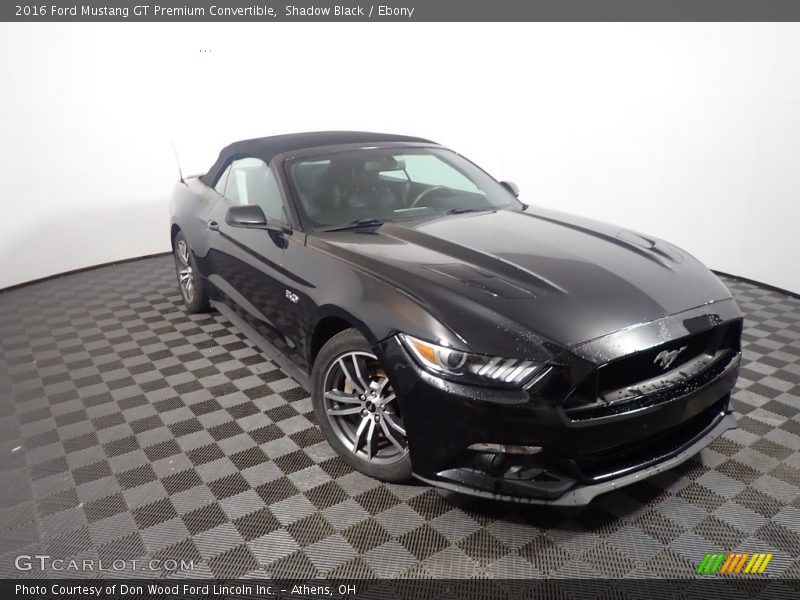 Shadow Black / Ebony 2016 Ford Mustang GT Premium Convertible