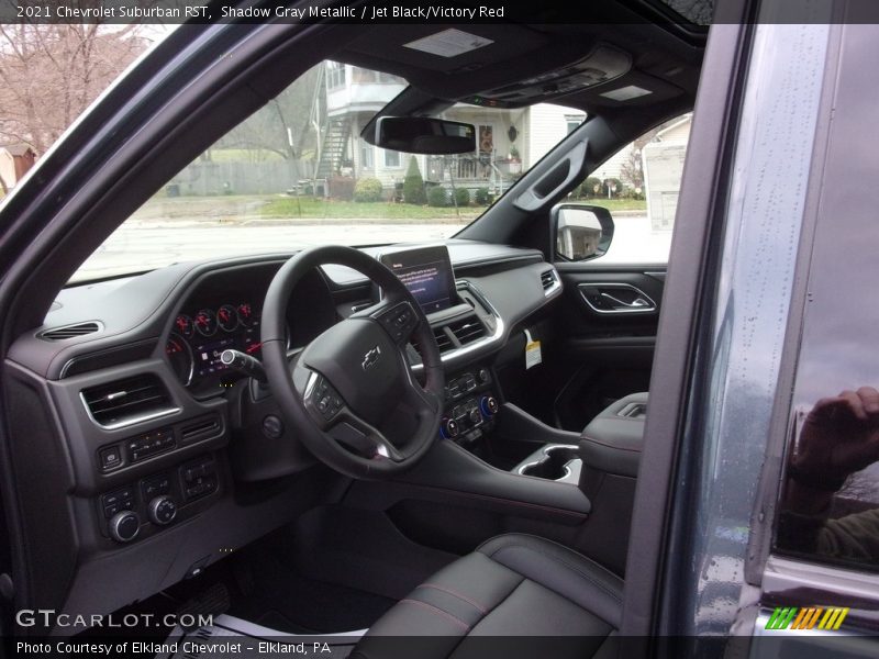 Shadow Gray Metallic / Jet Black/Victory Red 2021 Chevrolet Suburban RST