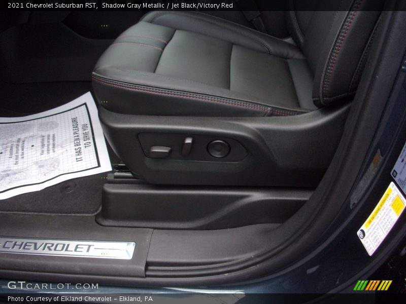 Shadow Gray Metallic / Jet Black/Victory Red 2021 Chevrolet Suburban RST