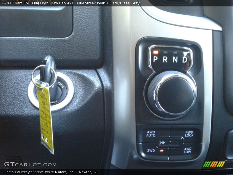 Blue Streak Pearl / Black/Diesel Gray 2018 Ram 1500 Big Horn Crew Cab 4x4