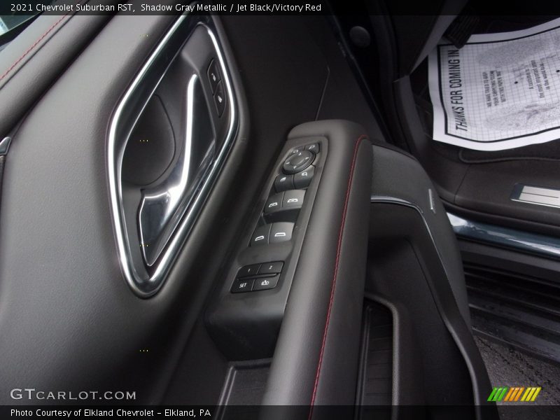 Shadow Gray Metallic / Jet Black/Victory Red 2021 Chevrolet Suburban RST