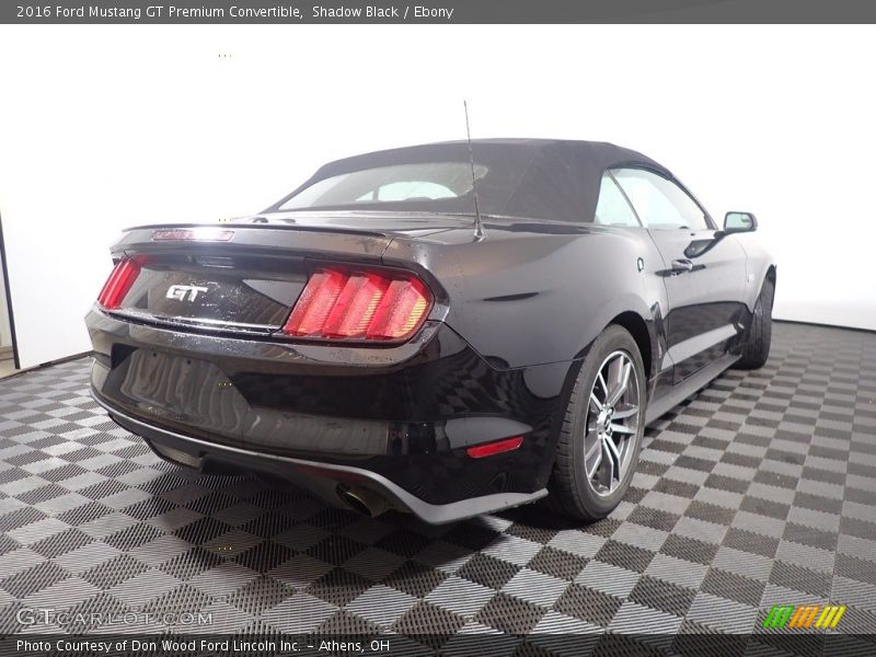 Shadow Black / Ebony 2016 Ford Mustang GT Premium Convertible