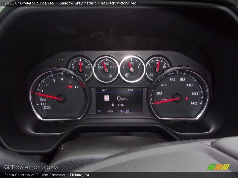 Shadow Gray Metallic / Jet Black/Victory Red 2021 Chevrolet Suburban RST