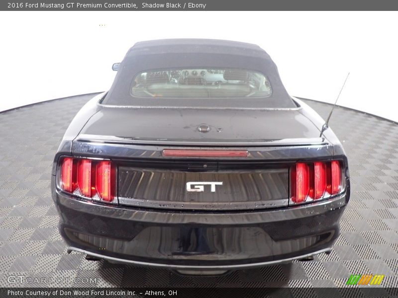 Shadow Black / Ebony 2016 Ford Mustang GT Premium Convertible