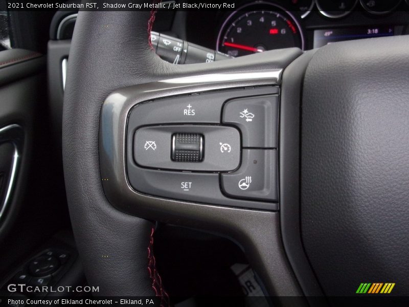 Shadow Gray Metallic / Jet Black/Victory Red 2021 Chevrolet Suburban RST