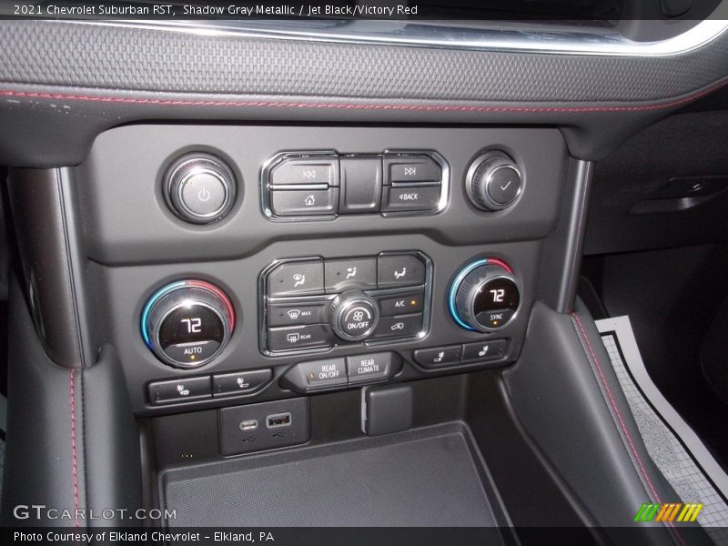 Shadow Gray Metallic / Jet Black/Victory Red 2021 Chevrolet Suburban RST
