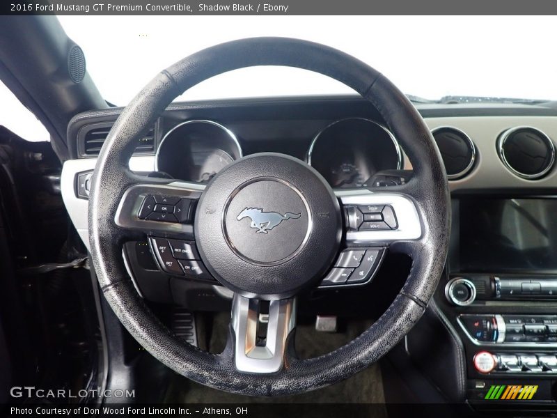 Shadow Black / Ebony 2016 Ford Mustang GT Premium Convertible