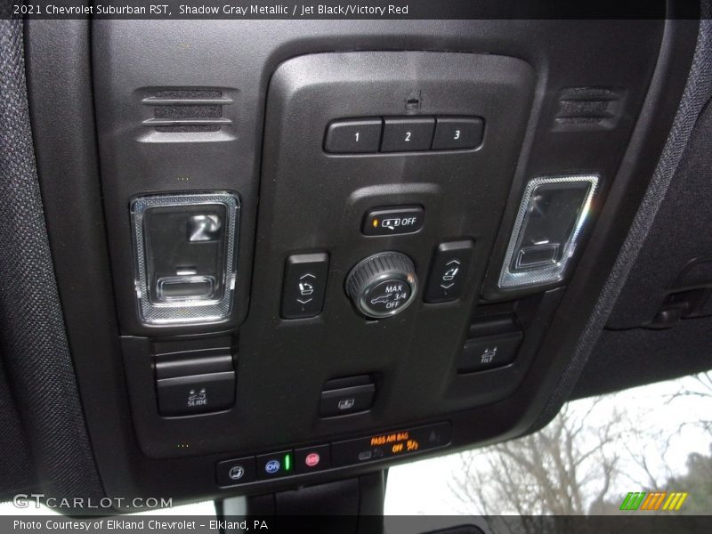 Shadow Gray Metallic / Jet Black/Victory Red 2021 Chevrolet Suburban RST