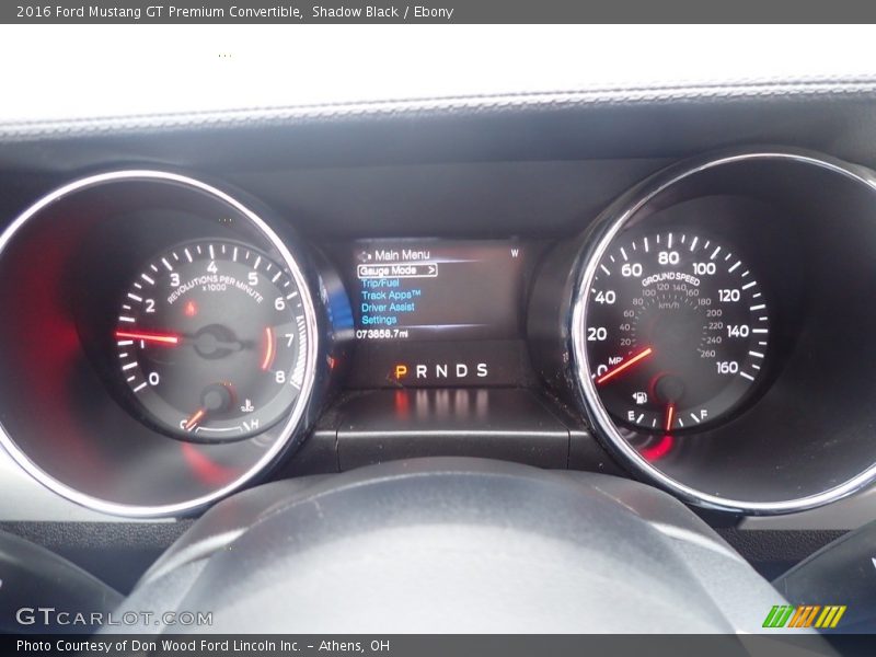 Shadow Black / Ebony 2016 Ford Mustang GT Premium Convertible