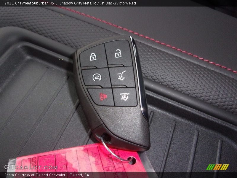 Shadow Gray Metallic / Jet Black/Victory Red 2021 Chevrolet Suburban RST