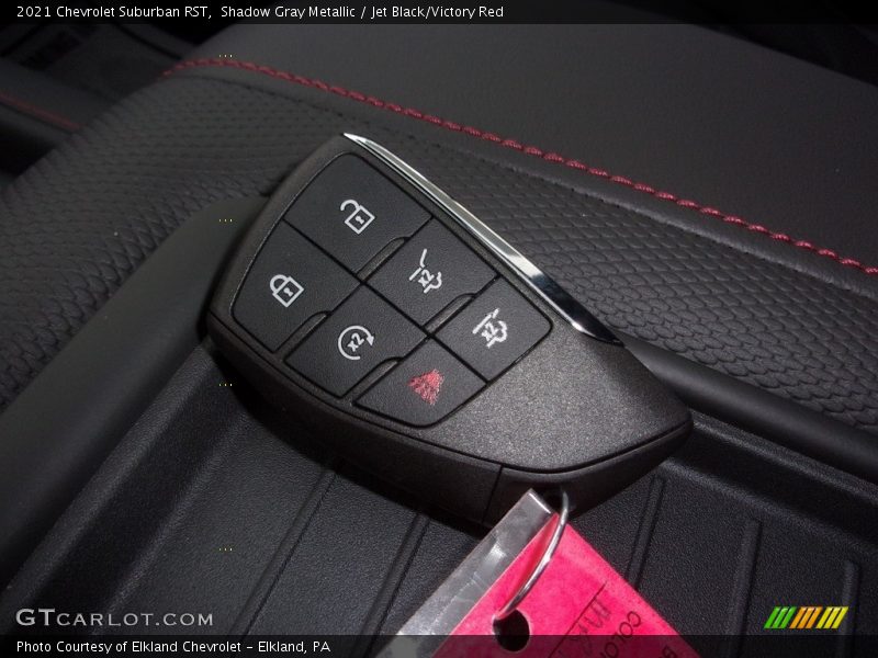 Shadow Gray Metallic / Jet Black/Victory Red 2021 Chevrolet Suburban RST