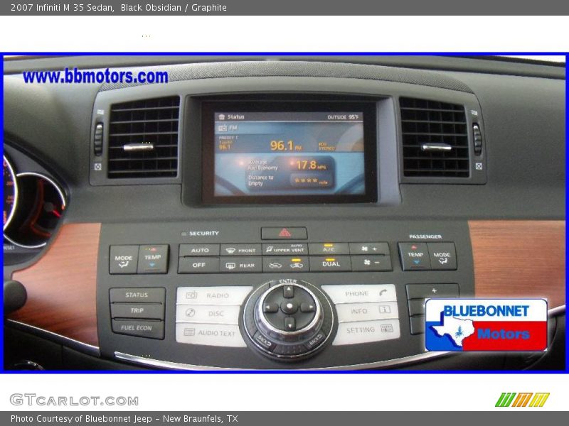 Black Obsidian / Graphite 2007 Infiniti M 35 Sedan
