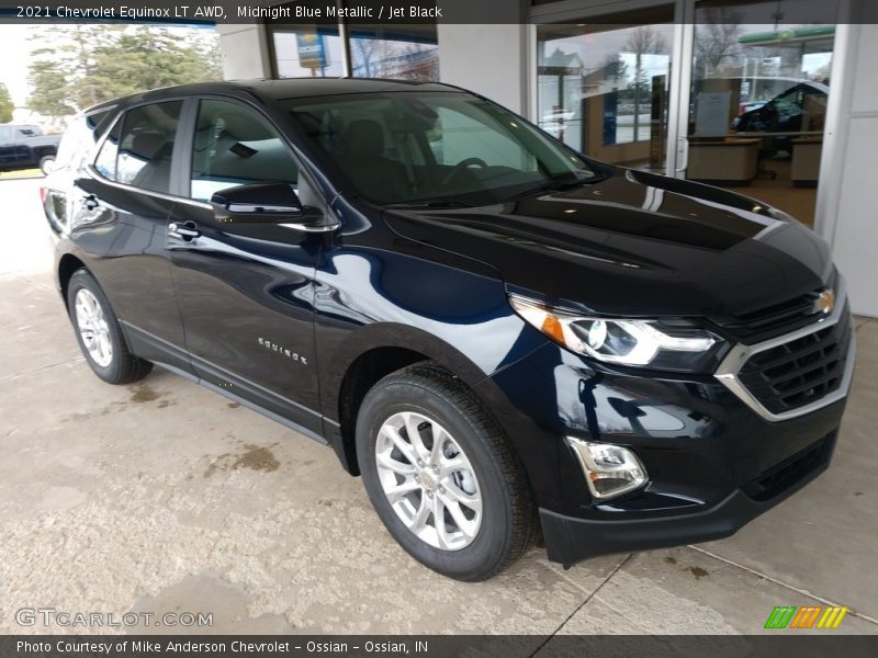 Midnight Blue Metallic / Jet Black 2021 Chevrolet Equinox LT AWD