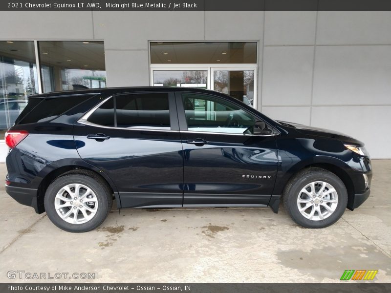 Midnight Blue Metallic / Jet Black 2021 Chevrolet Equinox LT AWD