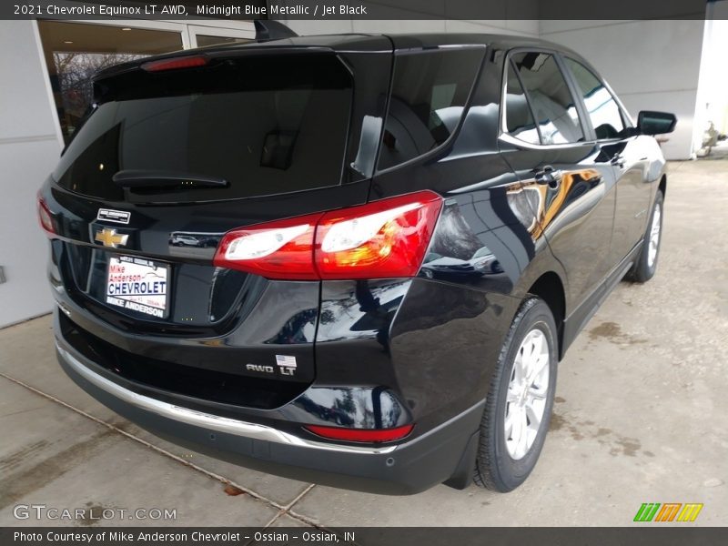 Midnight Blue Metallic / Jet Black 2021 Chevrolet Equinox LT AWD