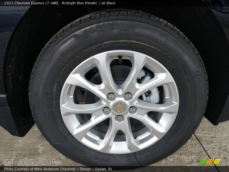 Midnight Blue Metallic / Jet Black 2021 Chevrolet Equinox LT AWD