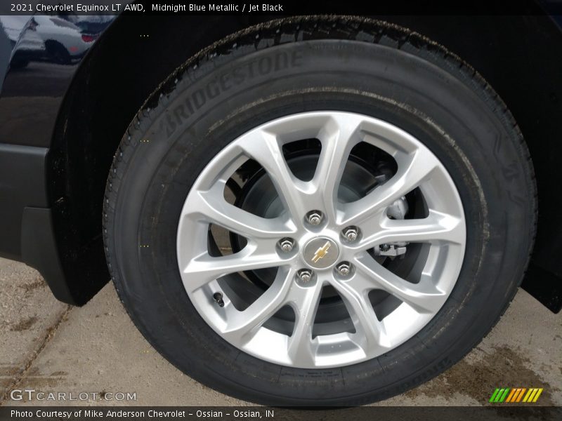Midnight Blue Metallic / Jet Black 2021 Chevrolet Equinox LT AWD