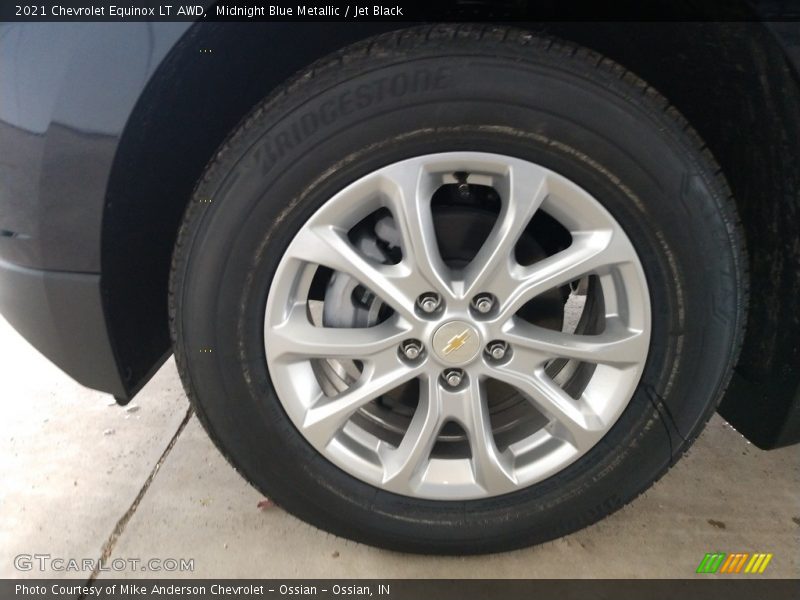 Midnight Blue Metallic / Jet Black 2021 Chevrolet Equinox LT AWD