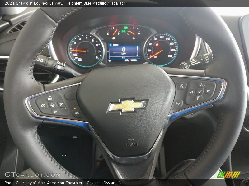 Midnight Blue Metallic / Jet Black 2021 Chevrolet Equinox LT AWD