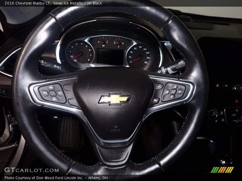 Silver Ice Metallic / Jet Black 2016 Chevrolet Malibu LT