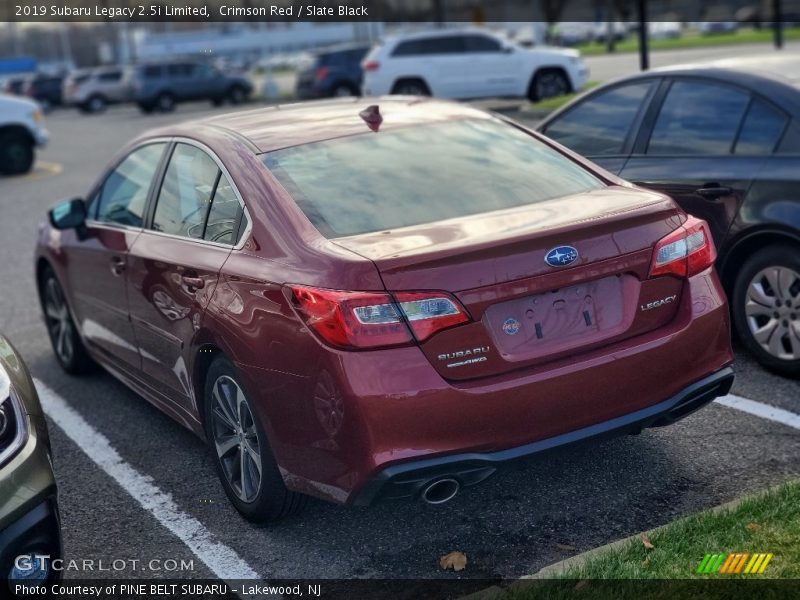 Crimson Red / Slate Black 2019 Subaru Legacy 2.5i Limited