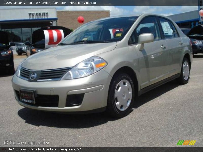 Sandstone Metallic / Charcoal 2008 Nissan Versa 1.8 S Sedan
