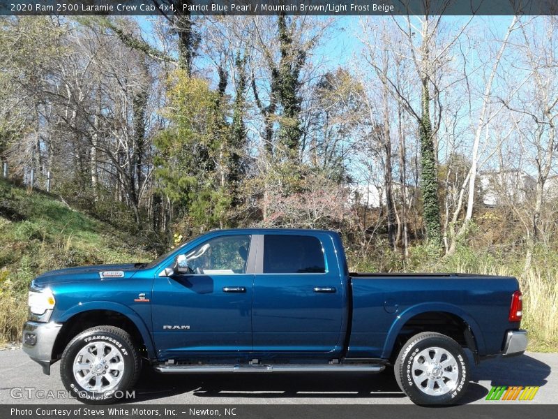 Patriot Blue Pearl / Mountain Brown/Light Frost Beige 2020 Ram 2500 Laramie Crew Cab 4x4