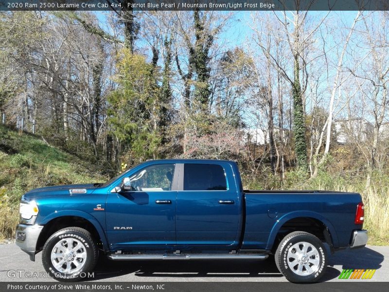 Patriot Blue Pearl / Mountain Brown/Light Frost Beige 2020 Ram 2500 Laramie Crew Cab 4x4