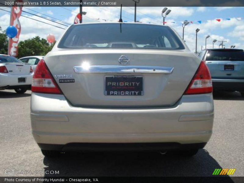 Sandstone Metallic / Charcoal 2008 Nissan Versa 1.8 S Sedan