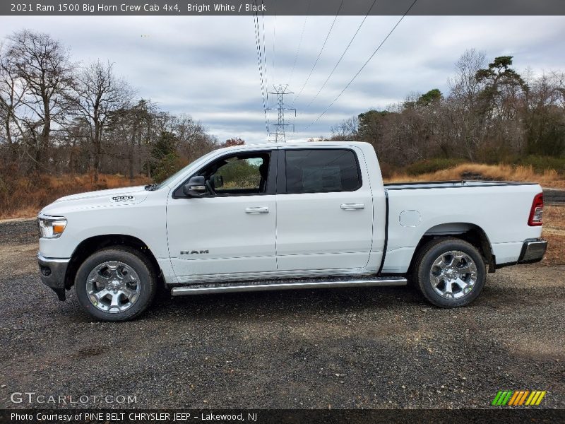 Bright White / Black 2021 Ram 1500 Big Horn Crew Cab 4x4