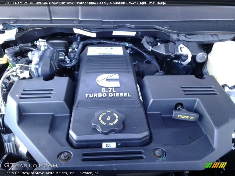 Patriot Blue Pearl / Mountain Brown/Light Frost Beige 2020 Ram 2500 Laramie Crew Cab 4x4