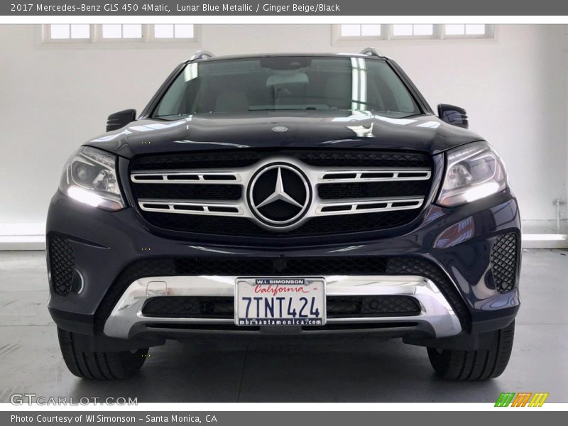 Lunar Blue Metallic / Ginger Beige/Black 2017 Mercedes-Benz GLS 450 4Matic