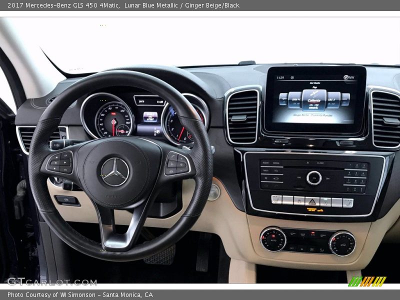 Lunar Blue Metallic / Ginger Beige/Black 2017 Mercedes-Benz GLS 450 4Matic