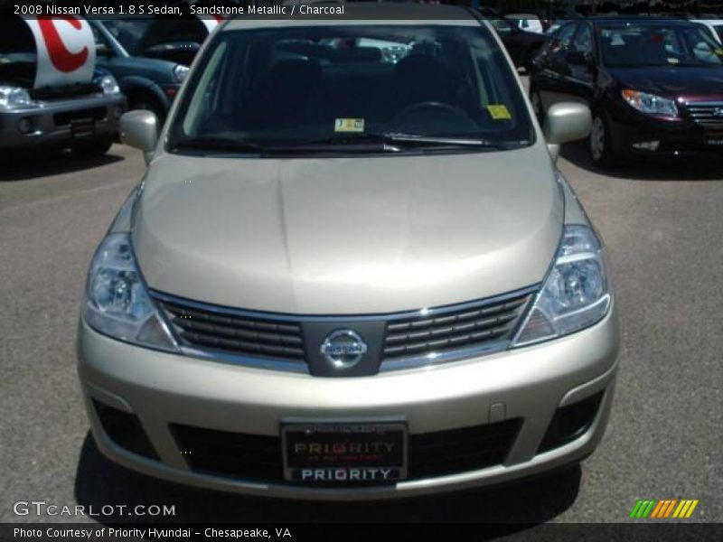 Sandstone Metallic / Charcoal 2008 Nissan Versa 1.8 S Sedan