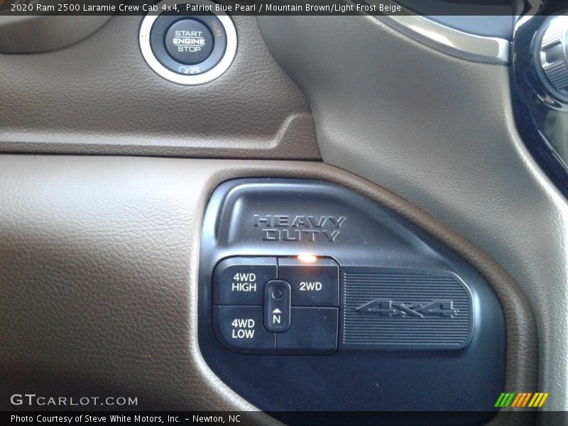 Patriot Blue Pearl / Mountain Brown/Light Frost Beige 2020 Ram 2500 Laramie Crew Cab 4x4