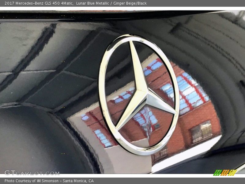 Lunar Blue Metallic / Ginger Beige/Black 2017 Mercedes-Benz GLS 450 4Matic