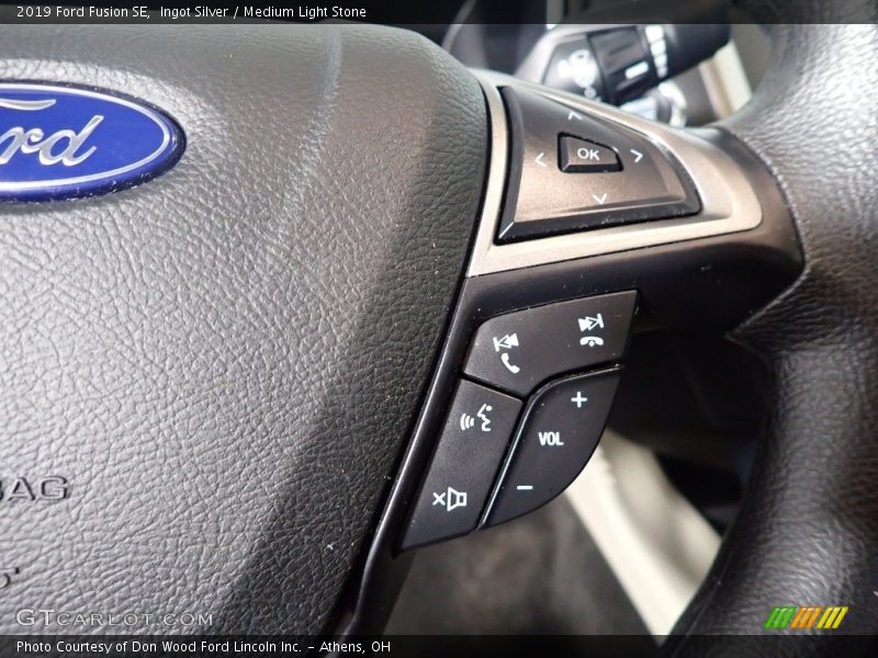 Ingot Silver / Medium Light Stone 2019 Ford Fusion SE