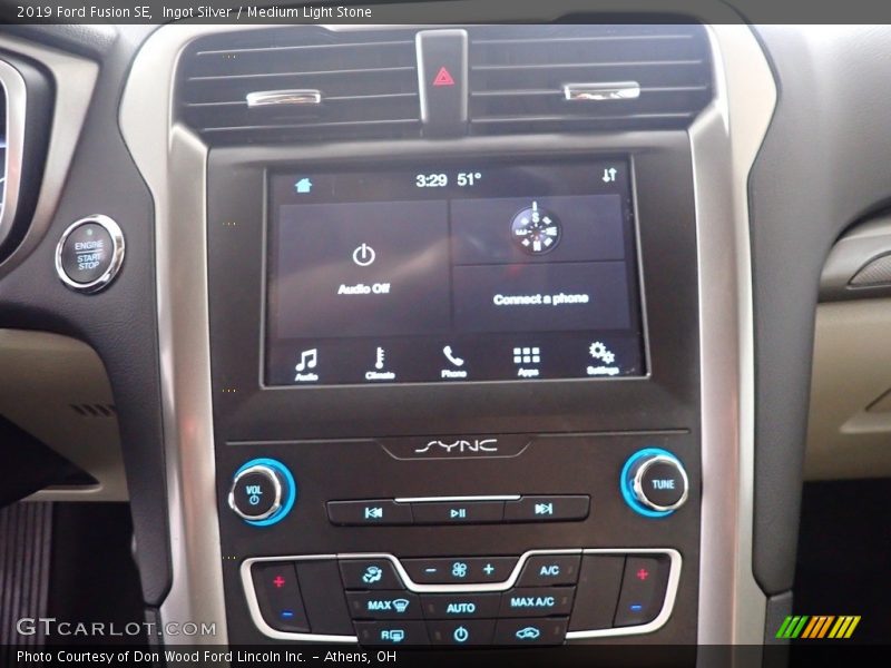 Ingot Silver / Medium Light Stone 2019 Ford Fusion SE