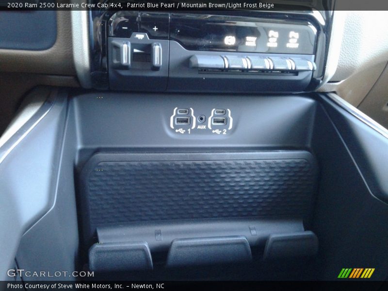 Patriot Blue Pearl / Mountain Brown/Light Frost Beige 2020 Ram 2500 Laramie Crew Cab 4x4