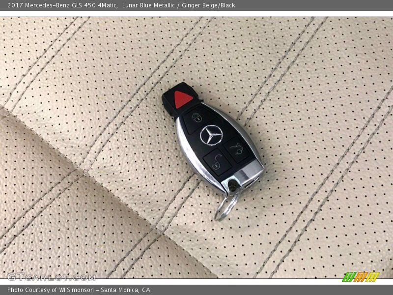 Lunar Blue Metallic / Ginger Beige/Black 2017 Mercedes-Benz GLS 450 4Matic