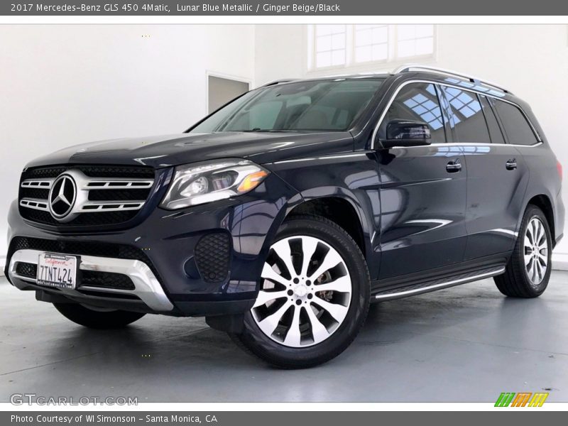 Lunar Blue Metallic / Ginger Beige/Black 2017 Mercedes-Benz GLS 450 4Matic