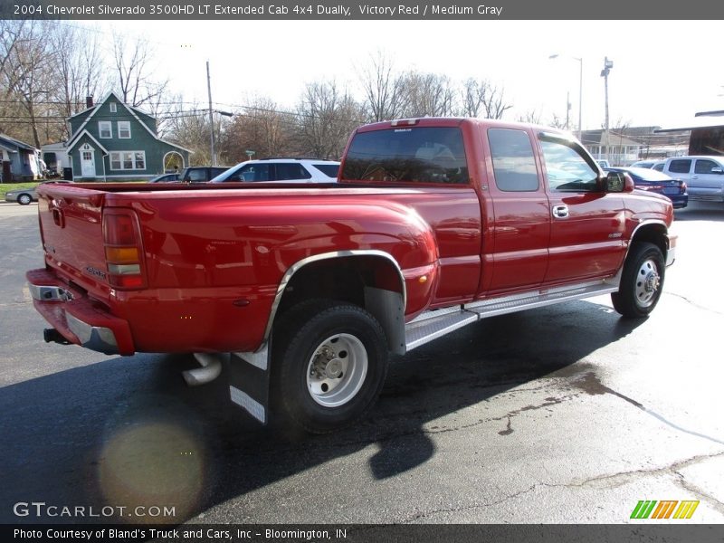 Victory Red / Medium Gray 2004 Chevrolet Silverado 3500HD LT Extended Cab 4x4 Dually