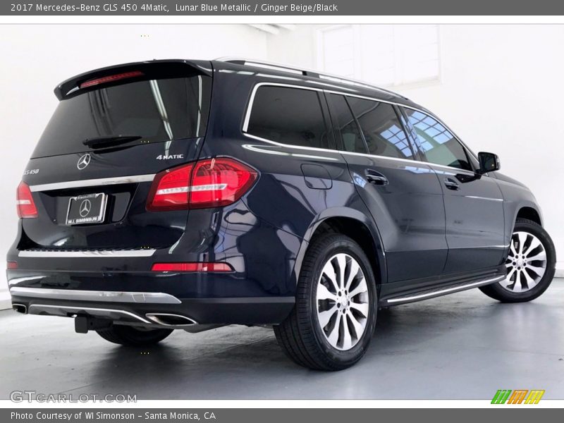 Lunar Blue Metallic / Ginger Beige/Black 2017 Mercedes-Benz GLS 450 4Matic