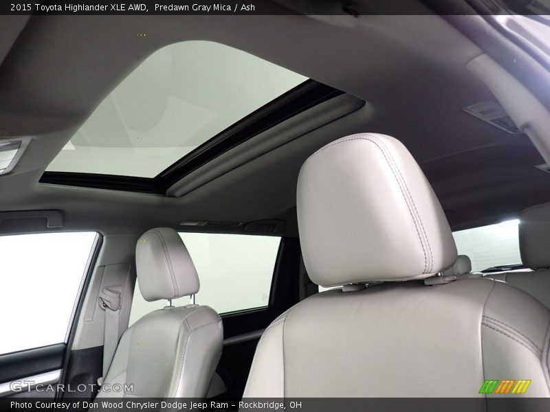 Predawn Gray Mica / Ash 2015 Toyota Highlander XLE AWD
