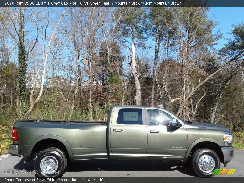 Olive Green Pearl / Mountain Brown/Light Mountain Brown 2020 Ram 3500 Laramie Crew Cab 4x4