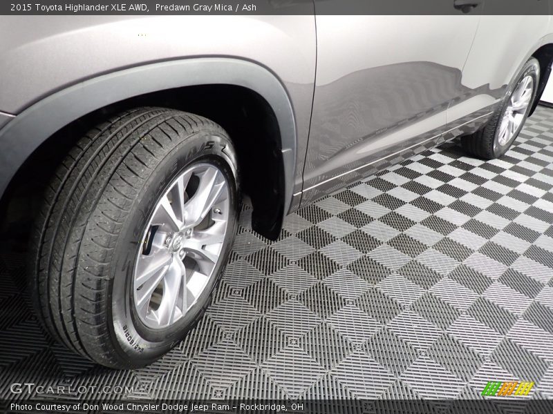 Predawn Gray Mica / Ash 2015 Toyota Highlander XLE AWD