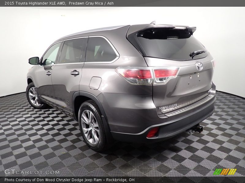 Predawn Gray Mica / Ash 2015 Toyota Highlander XLE AWD